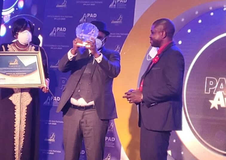 LES PAD AWARDS 2021 :                                                                                                              Gabriel MANIMBEN sacré « Meilleur Acconier  et Meilleur manutentionnaire »