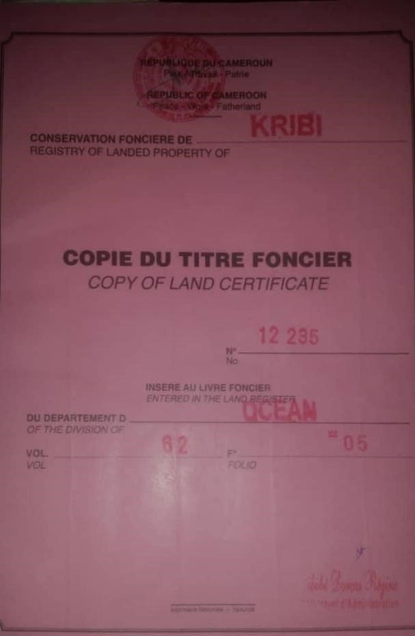 Conservation foncière de l’Océan : Ndougsa Prosper,The Right Man at the Right Place
