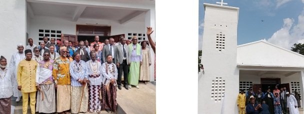 MOULONGO OSCAR offre une Chapelle et un Presbytère à une paroisse de l’Église Évangélique du Cameroun